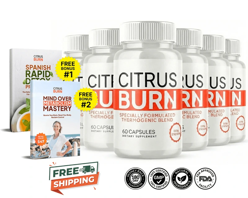 citrus burn 6 bottle package